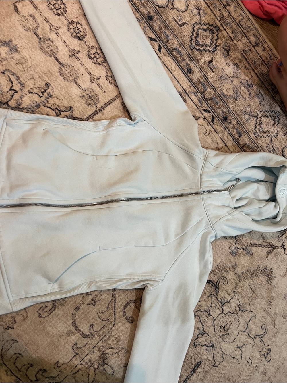 Lululemon Light Blue Zip-Up Hoodie Jacket